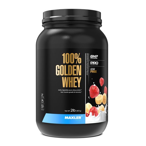 Maxler 100% Golden Whey Protein - 24g of Protein per Serving - Premium Whey Protein Powder for Pr...