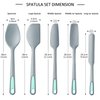 To encounter Silicone Spatula Set, 5 Pieces Seamless Spatula, Heat-Resistant Turner Spatulas, Nonstick for Baking, Cooking & Mixing, Dishwasher Safe