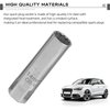 gunhunt 1 PC Car Spark Plug Socket Wrench, 8/3" Interface 12-corner 14mm Ultra-thin Spark Plug Socket Disassembly Tool, Thin-walled CR-V Steel with Leaf Spring, Universal for Car Motorcycles (Silver)