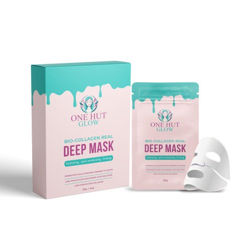ONEHUTGLOW Deep Bio Collagen Hyaluronic Acid Facial Skin Overnight Mask Sheet Skin Care Collagen Face Mask