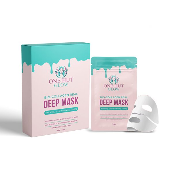 ONEHUTGLOW Deep Bio Collagen Hyaluronic Acid Facial Skin Overnight Mask Sheet Skin Care Collagen Face Mask