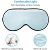 CHILDHOOD Super Soft Silk Sleep Mask for Kids with Adjustable Strap-Silk Eye Mask for Sleeping Blocking Lights (Blue & Pink)