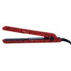 RoyalCraft Dual Volt (110V/220V) Ceramic Professional Immediate Heat Up Hair Straightener Iron in Red & Black Zebra Print.