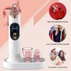 Blackhead Remover Pore Vacuum with Hot Compress- 2024 Upgraded Electric Face Cleaner Pore Extractor Pimple Extractor Acne White Heads Removal Tool with 5 Suction Head LCD Screen and Base