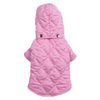 East Side Collection Polyester Quilted Pastel Dog Jacket, X-Small, 10-Inch, Pink