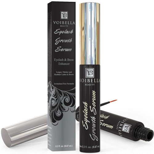 Voibella Eyelash Growth Serum and Eyebrow Appearance Enhancer 8.87ML - Natural Eye Lash Beauty Enhancing and Brow Serum To Boost Healthy Aspect and Show Thick, Longer, Lush and Lavish Lashes