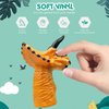 5 Pcs Dinosaur Finger Puppets Party Faovrs for Toddler and Kids 1-3 3-5 4-8, Mini Baby Finger Puppet Toys, Small Animals Finger Puppet Bulk Toys for Kids Prizes, Puppet Show Theater Props