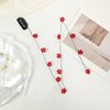 4 PCS Flower Hair Chain Resin Tassel Invisible Streamline Insert Hairpins with BB Clip Decorative Headdress Hair Extensions for Women Girls Sweet Flower-Shaped Korean Style Hair Accessories