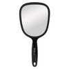 Diane Hand Mirror – Standard 1X Magnification Hand Held Mirror, Single Sided Vanity Makeup Mirror for Women, Men, Salon, Barber, Shaving, and Travel, Medium 5" x 11" In Black