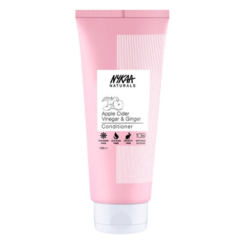 Nykaa Naturals Conditioner, Apple Cider Vinegar and Ginger, 6.08 oz - Anti-Dandruff Conditioner - Smooths Frizz - Deep Conditioner for Hair Growth