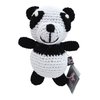 Dog Teeth Cleaning Cotton Crochet Squeaky Dog Toy for Small Dog - Panda