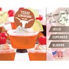 Texas Longhorns Cupcake Toppers (24 Pcs) University of Texas Longhorns Party Supplies for UT Austin Football, Birthday Gift, Graduation Party Decorations (Texas Longhorns)