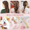 2400 Pcs Rubber Bands for Hair, 32 Colors Small Rubber Bands Elastic Hair Ties with Hair Styling Tools for Baby Toddler Girl Back to School Hair Accessories Gift