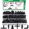 Aienxn 340PCS 1/4" Drip Irrigation Kit Barbed Connectors, Straight Barb, Tee, Single Barb, End Plug, Elbow, 4 Way Coupling Irrigation Fittings for Garden Lawn Flower Pot Q-K1-042-BOX