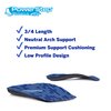 PowerStep Insoles, Pinnacle 3/4 Thin, Arch Pain Relief Insole, For Tight Shoes, Arch Support Orthotic For Men's 5-6.5 / Women's 7-8.5