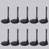 UCanaan 10 Pcs Doll Stand - Action Figure Stands with Expandable Waist Wire for 8"-14" Dolls doll stands for 8 to 12inch dolls Suitable for 1/6 Dolls Accessories，action figure stand-Black
