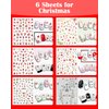 30 Sheets All Holiday Nail Stickers, St. Patrick's Halloween Christmas Valentine's Thanksgiving Day Nail Art Decals Mixed All Season Set, Self-Adhesive Year-Round Manicure Decorations Supplies