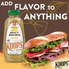 Koops' Organic Spicy Brown Mustard – Bold and Brown Mustard Sauce, Gluten-Free, Kosher, USDA Certified Organic, Made in USA, From Quality Mustard Seeds – 12 Oz, Pack of 1