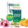 EZC Pak On The Go Immune System Booster with Echinacea, Vitamin C and Zinc - Immune Support for Adult - 14 Capsules
