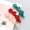 ANGLESJELL Christmas Hair Clips for Women Xmas Bow Hair Clips Statement Holiday Hairpins Crystal Snowflake Hair Accessory Festive Party Jewelry Gifts
