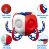 Octopus Pool Toys, 2-in-1 Kids Inflatable Basketball Hoop & Ring Toss Yard Games, Family Party Indoor Outdoor Water Play, Cool Spring Summer Toys for 3 4 5 6 7 8 Yr Old Boy Girl Teen Gift (Red&White)