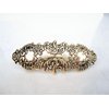 Silver or bronze metal viking nordic filigree hair clip barrette for fine thin (Primary color: Silver)