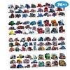 8 Sheets (96PCS) Semi Truck Temporary Tattoos Theme Birthday Party Decorations Supplies Favors Decor Stickers for Kids Boys Girls Gifts Classroom School Prizes Rewards