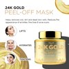 AZURE 24K Gold Metallic Sparkling Peel Off Face Mask - Lifting, Illuminating & Revitalizing | Removes Blackheads, Dirt & Oils | Reduces Wrinkles & Fine Lines | - 150 mL / 5.07 Fl Oz