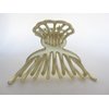 Generic Gold or silver medium sized metal hair claw clip jaw clip (Primary color: Silver), 1 Count (Pack of 1)