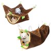LEFTSTARER Ferret Rat Hammock Bed Guinea Pig Tunnel Hideout Ferret Rat Cage Accessories Toy Hammock for Hamster Sugar Glider Chinchilla Rat Ferret Guinea Pig