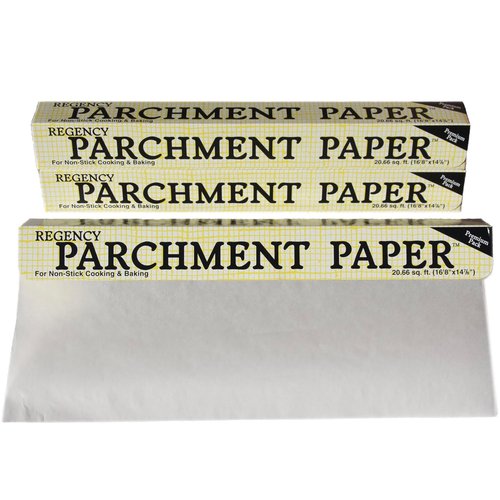 Regency Wraps Parchment Paper For Non-Stick Cooking and Baking, Lining Cookie Sheets, Cake Pans, Air Fryer and Microwave safe, Greaseproof, white, 20ft Roll (pack of 3)