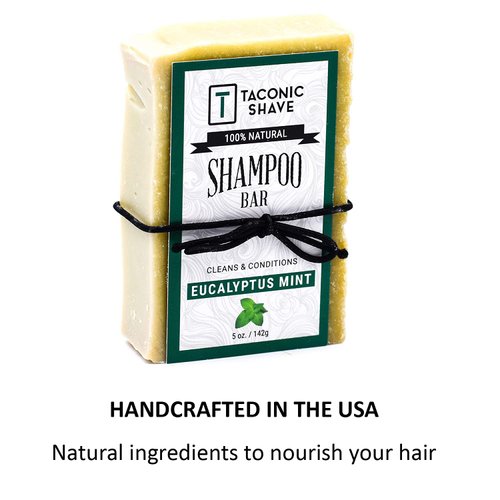 Taconic Shave EUCALYPTUS MINT Shampoo Bar - All Natural/Handcrafted - 5.5 oz.