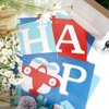 Happy Birthday Banner, Airplane Birthday Party Decorations, Blue Red Happy Birthday Banner, Happy Birthday Sign for Boys Girls Baby Airplane Party Favors Birthday Supplies