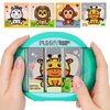 Fullware Rotating Puzzle for Kids 3 4 5 6 7 8 Year Old, 4 Puzzles in 1, Toddlers Travel, Car, Airplane, Road Trip Activities, Fine Motor Skills, Fidget, Gift for Boys & Girls Ages 3+(Animals