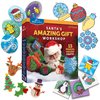 Santa's Christmas Craft Kit for Kids - 15 Magical Christmas Crafts for Kids, Make Suncatchers, Paint Holiday Rocks, Make Magnets & More for Christmas Gifts, Craft Kits for Ages 5 6 7 8 9 10 11 & 12