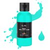 Go Ho Teal Face Body Paint(2.1 oz),Teal Makeup Water Based Face Paint and Body Paint for Airbrush Makeup Special FX, Cosplay, and Halloween Make up