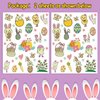 Glow Easter Temporary Tattoos for Kids Party Decorations, 40 Styles Luminous Easter Eggs Party Supplies Favors, Easter Tattoos Stickers (2 Sheets)