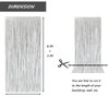 Acuteye Silver Foil Fringe Curtain 3.3×8.3FT 2 Packs, Metallic Tinsel Curtains Party Streamers for Birthday Graduation Baby Shower Decoration (2pcs,3.3FT×8.3FT, Silver)