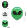 45 Pieces Alien Birthday Party Decorations, 12 Inch Alien Latex Balloons, UFO Alien Party Balloons for Baby Shower Kids Alien Theme Party Supplies