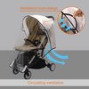 BEMECE Baby Stroller Rain Cover, Universal Stroller Accessory - Waterproof Windproof Travel Weather Shield Thick & Durable Protect from Dust and Snow with Breathable Ventilation Mesh Clear Visibility