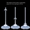 APOHALO 10PCS Doll Stands action figure stand, Doll Stand Display Holder, Ideal Doll Display Stand Support with Adjustable Waist Clip for 11 to 13 Inch Tall Dolls(Clear)