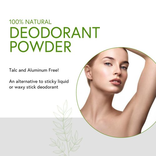 Honeybee Gardens Deodorant Powder, For Men and Women, With Baking Soda and Cornstarch, Talc-Free, Aluminum-Free, Multi-Use, Vegan, Cruelty-Free, 4 oz, 2 Pack