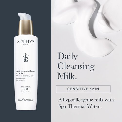 SOTHYS Comfort Cleansing Milk | Gentle Face Cleanser | Daily Makeup Remover for Sensitive Skin