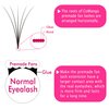CoMango Premade Fans Eyelash Extensions 5D-D-0.07-12mm Premade Volume Lash, Short Stem Eyelash Extensions Pre Made Fanned Russian Volume Lash Extensions Mix Tray