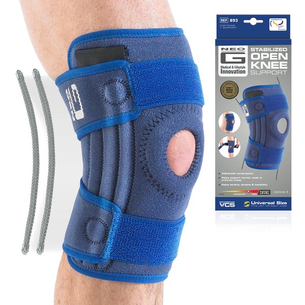 Neo-G Knee Brace, Stabilized, Open Patella – Knee support helps with Arthritis, Joint Pain, Meniscus Tear. Knee Brace for Rehabilitation Class 1 Medical Device