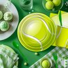 Xenorik Tennis Birthday Plates And Napkins Party Supplies - Tennis Party Decorations Tableware, Paper Plate, Cup, Napkin, Disposable Fork, Sports Tennis Ball Birthday Table Decorations | Serve 24