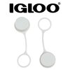 Igloo Cooler Threaded Drain Plug Caps with Plastic Tether 20049 White Small