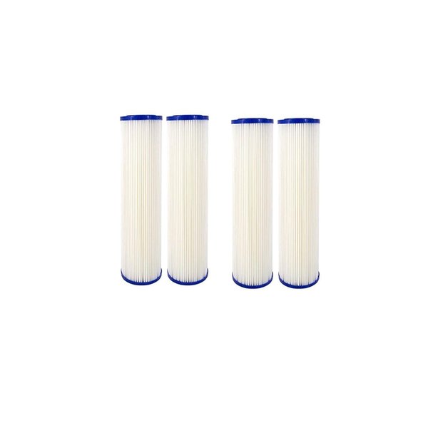 CFS – 4 Pack Sediment Water Filter Cartridges Compatible with American Plumber W20CLA Models – Removes Bad Taste and Odor – Whole House Replacement Filter Cartridge – 5 Micron