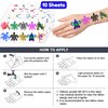 Generic Sea Turtle Temporary Tattoos - Under The Sea Themed Stickers for Kids Birthday Party Supplies, Decorations, Favors, and Prizes - Gifts for Boys and Girls (100 PCS), Blue
