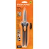 Fiskars Multi-Purpose Garden Snips - 8" Garden Shears with Sheath and SoftGrip Handle - Straight Edge, Serrated Edge, Wire Cutter - Yard and Garden Tools - Orange/Black